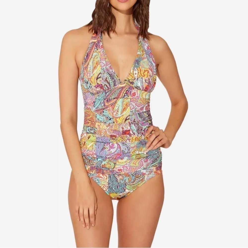 One piece  swimsuit Bleu Rod Beattie Bohemian Paradise Sarong Hipster